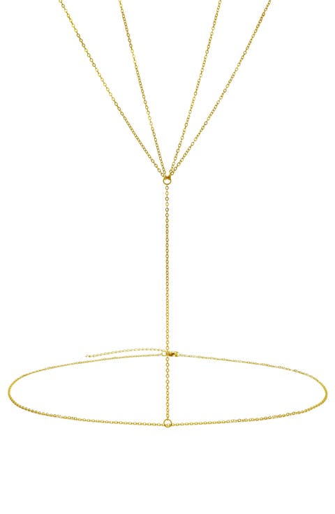 14K Gold Plated Winged Body Chain