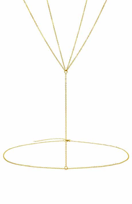 Adornia 14K Gold Plated Winged Body Chain