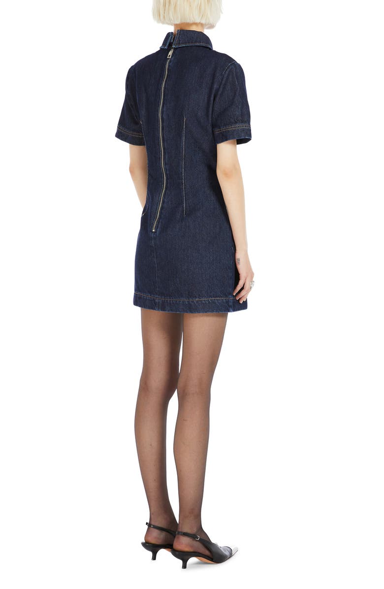 SPORTMAX Douglas Short Sleeve Denim Minidress, Alternate, color, 