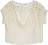Nili Lotan Caila Crochet Crop Top