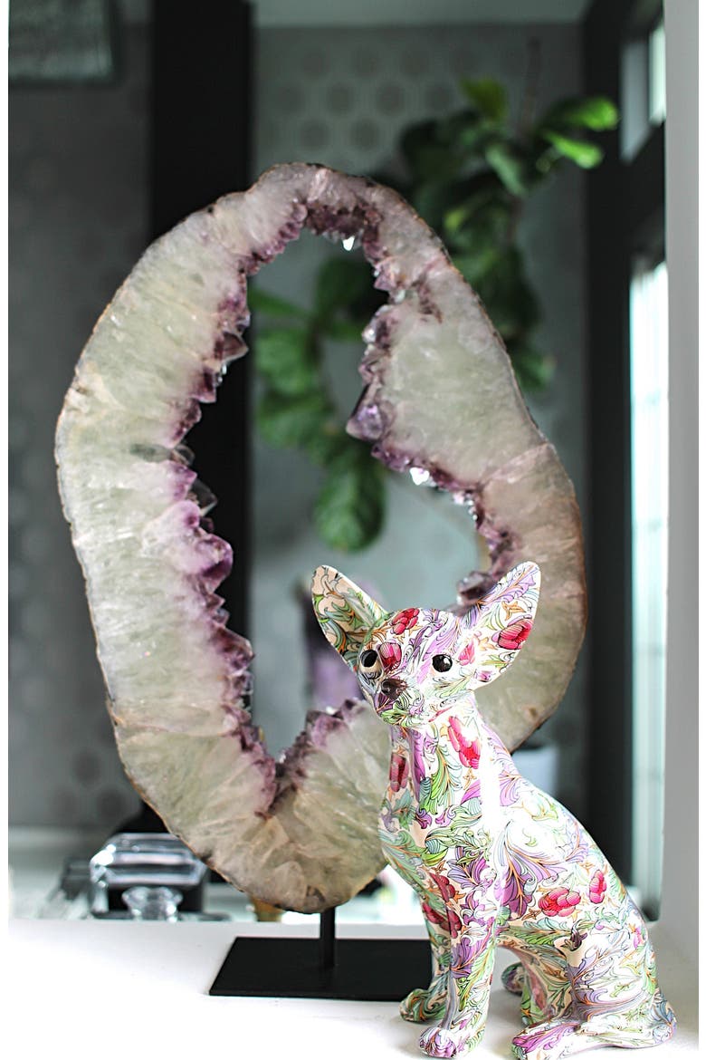 10-Inch Retro Flower Chihuahua Statue, Alternate, color, CHIHUAHUA