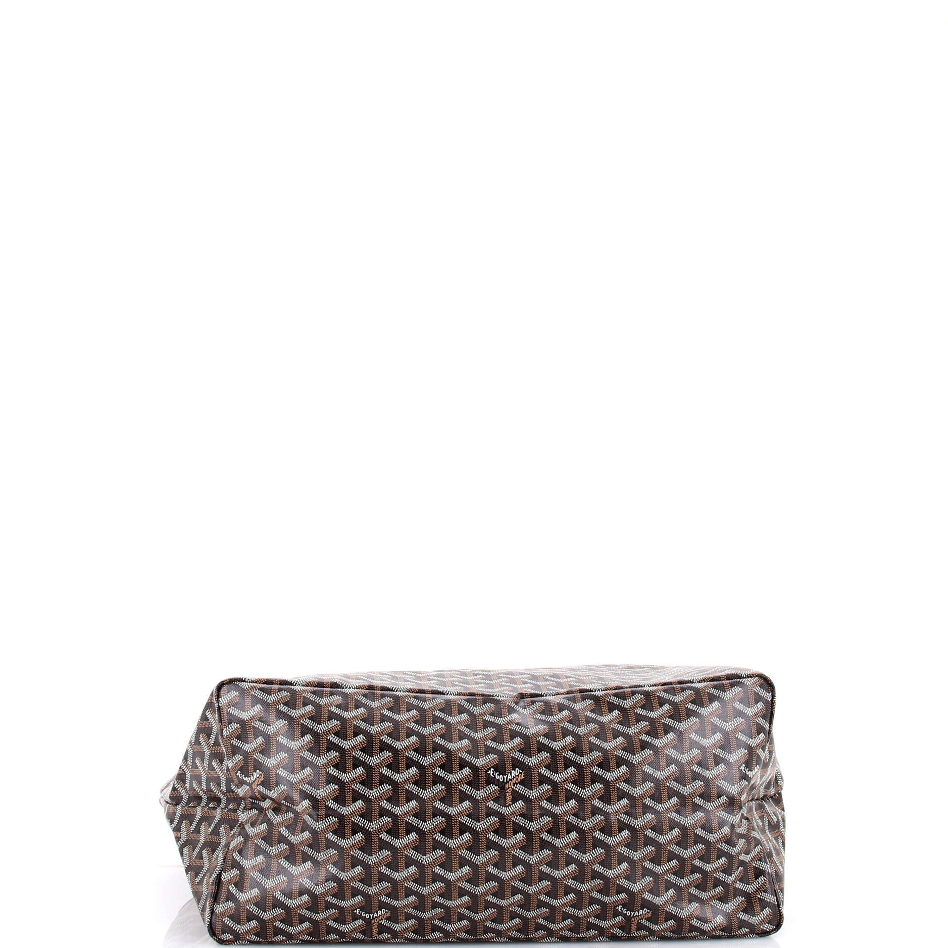 Pre-Owned Goyard Saint Louis Tote Coated Canvas GM, Alternate, color, Black