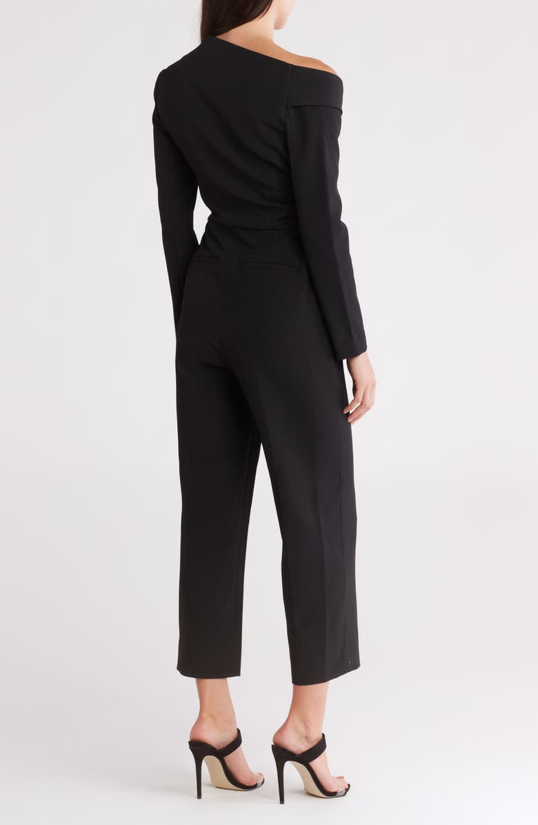A.L.C. Skyla One Shoulder Blazer Jumpsuit, Alternate, color, Black