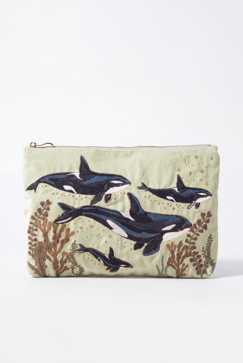Wild Orcas Everyday Pouch