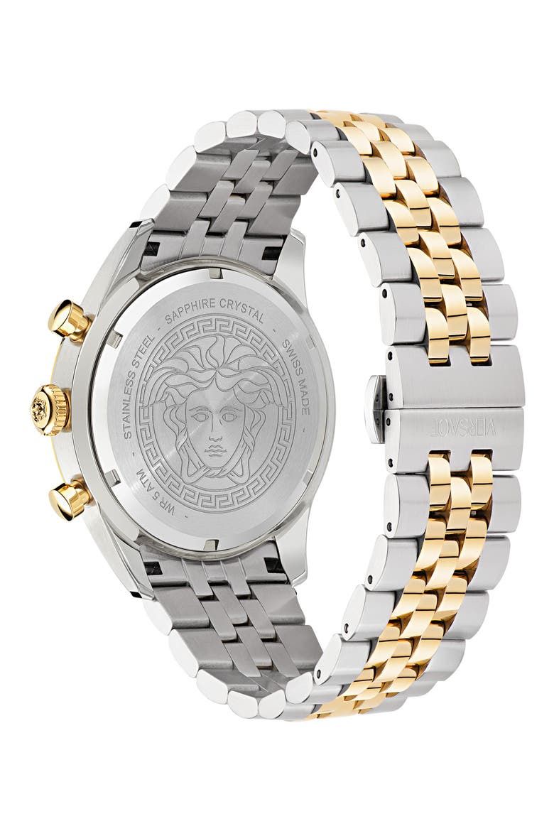Master Chronograph Two-Tone Bracelet Watch, 44mm, Alternate, color, TWO TONE