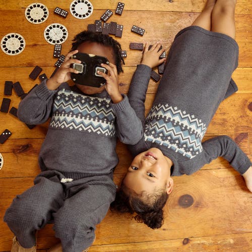 Modern Moments™ By Gerber Fair Isle Sweater In Dark Grey Heather