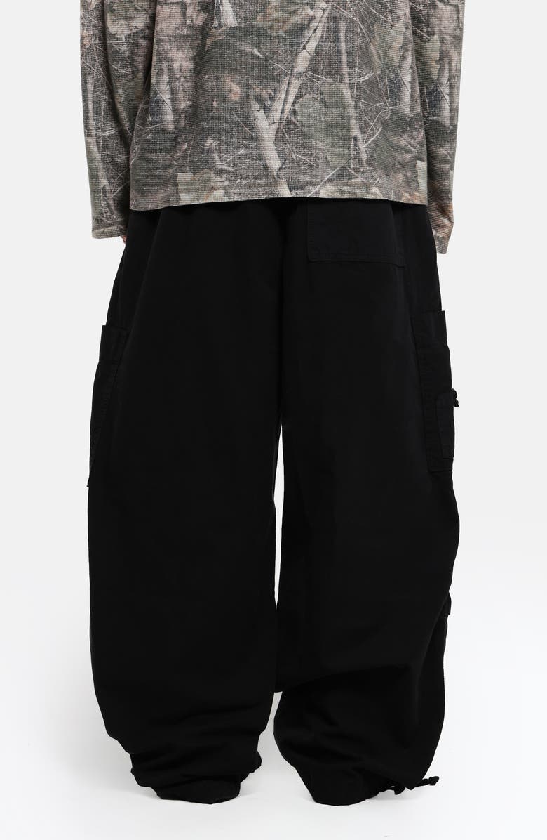 JADED LONDON Oversize Military Cargo Pants, Alternate, color, Black