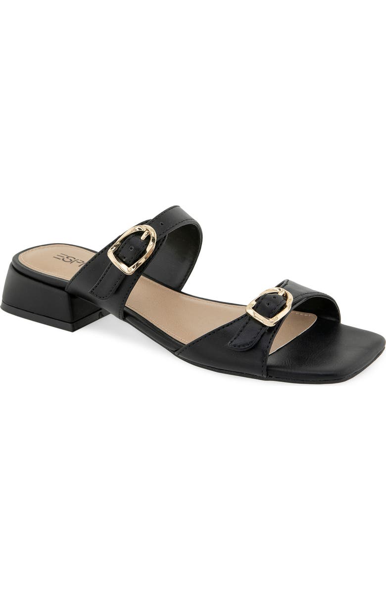 Esprit Megan Slide Sandal, Main, color, Black Pu