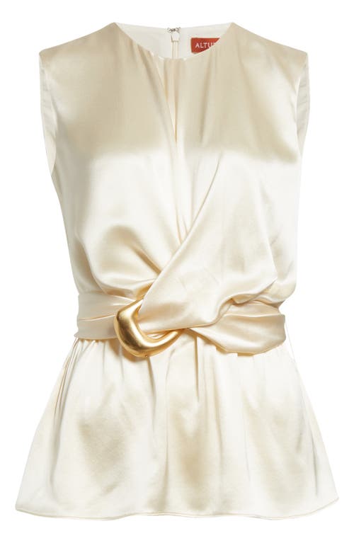Altuzarra Tizzy Blouse In Tapioca