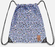 Deux par Deux Leopard Practical Lightweight Spacious Drawstring Bag