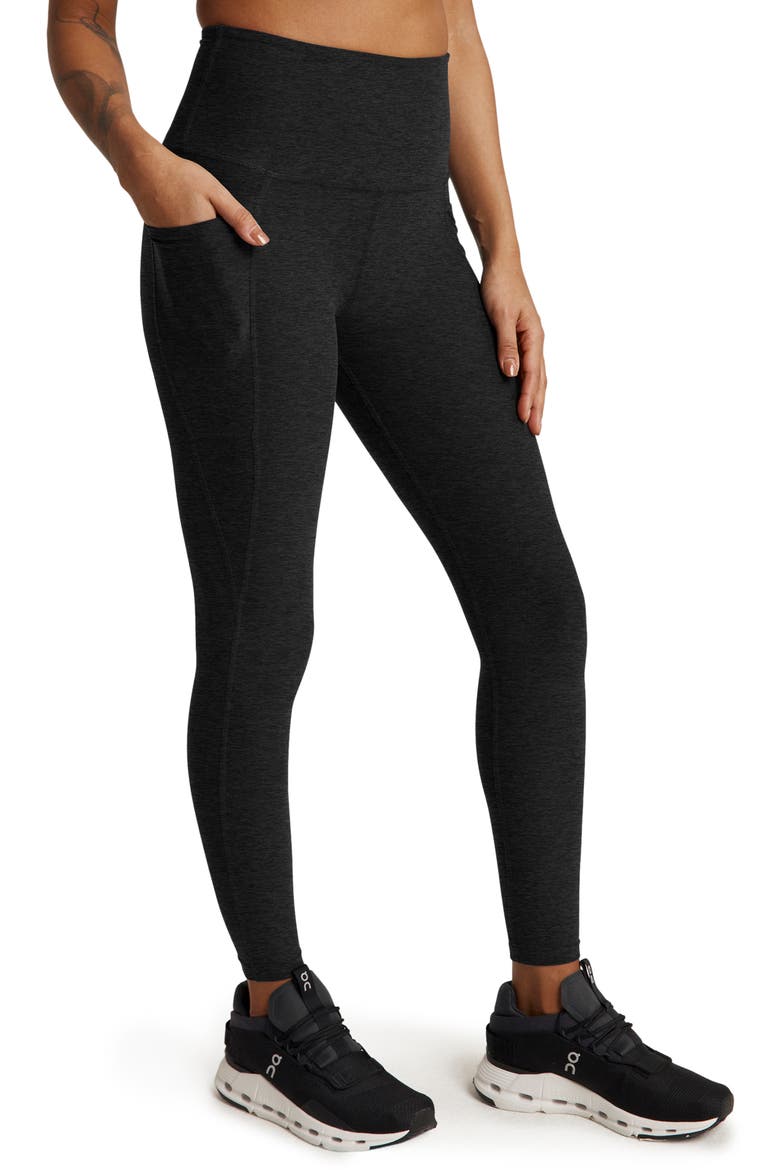 Everyday Space Dye High Waist Pocket Leggings, Alternate, color, DARKEST NIGHT