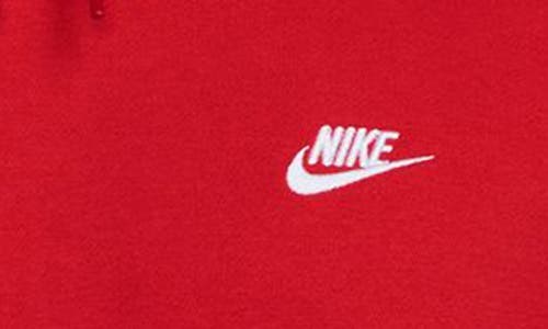 Nike Club Fleece Pullover Hoodie In Red
