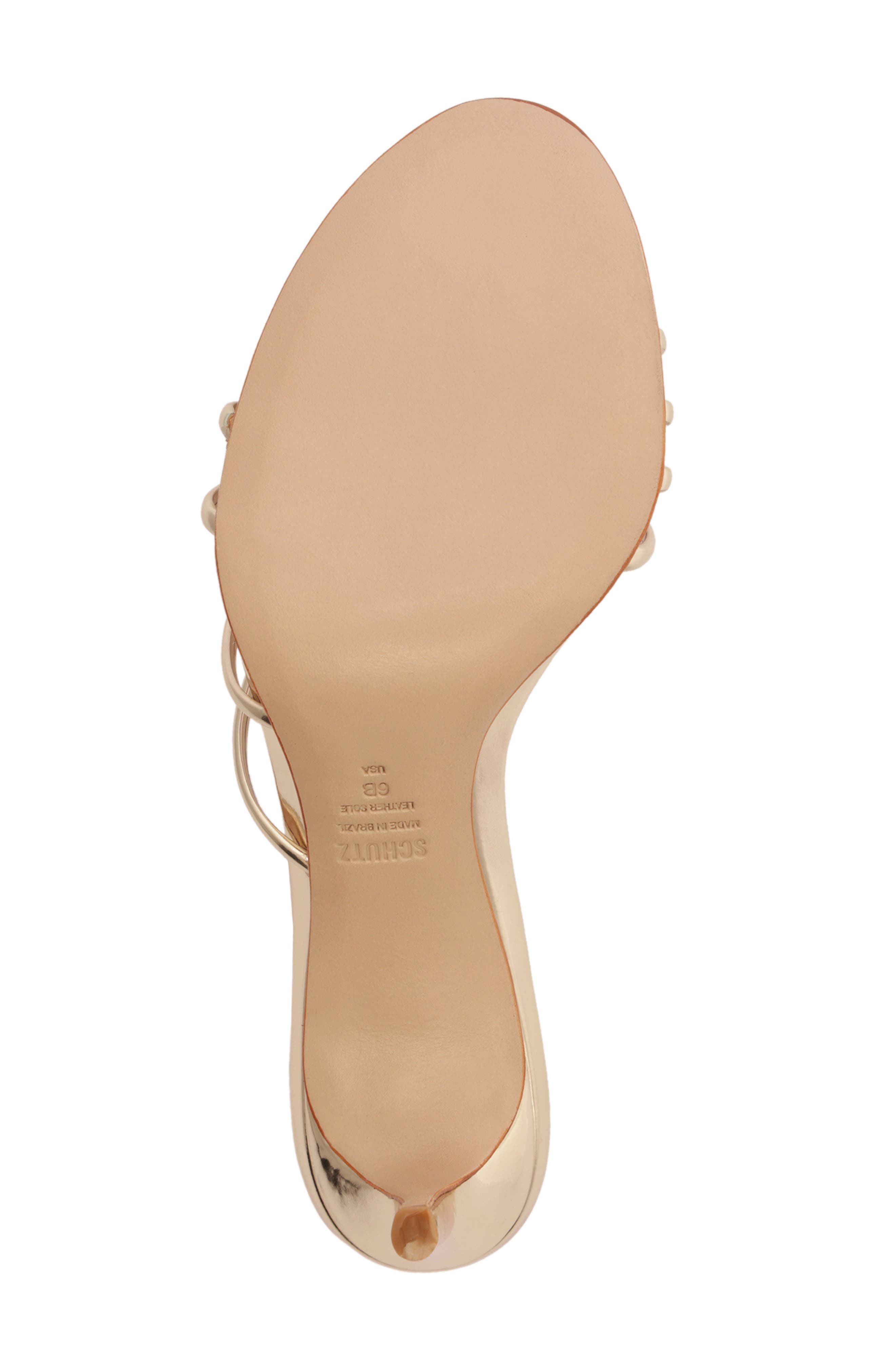 Schutz Inez Sandal, Alternate, color, Platina