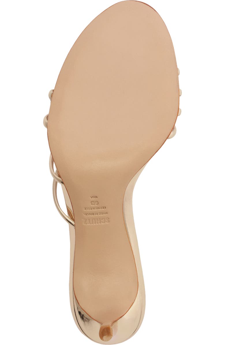 Schutz Inez Sandal, Alternate, color, Platina