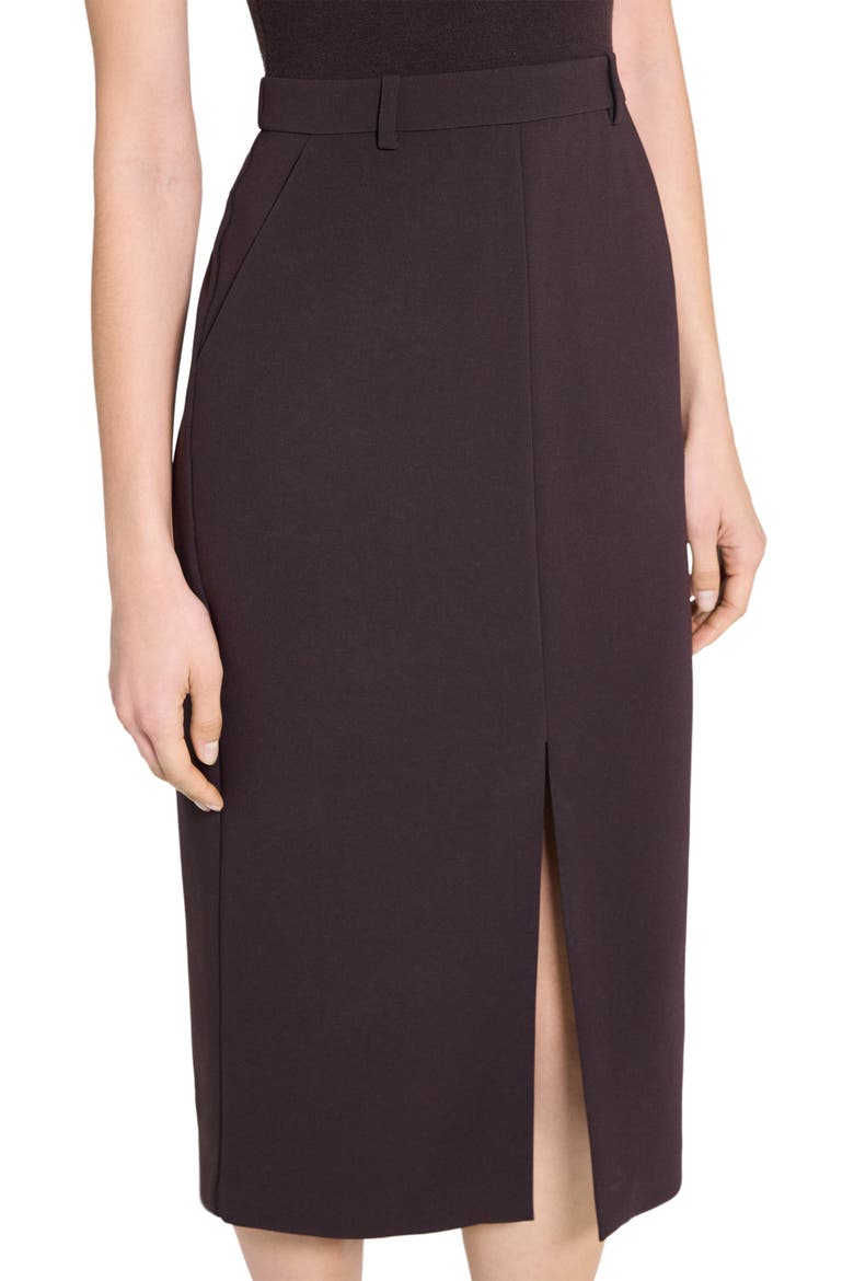 Sleeveless Turtleneck Midi Dress, Alternate, color, DARK CACAO