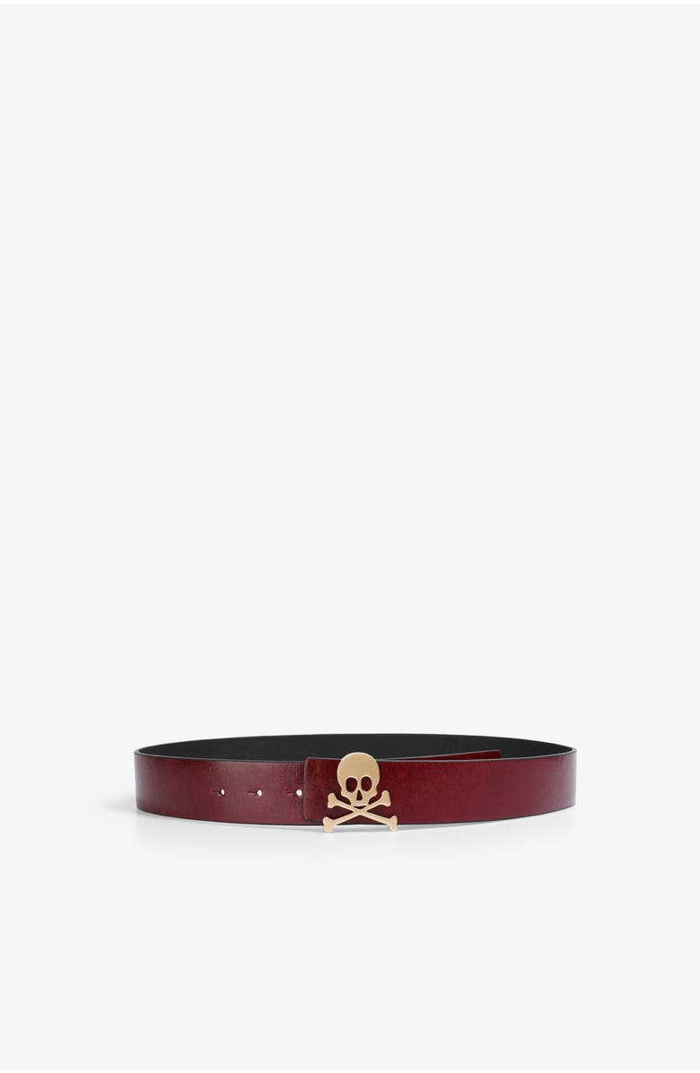 Scalpers Basicninon Belt, Alternate, color, Burgundy
