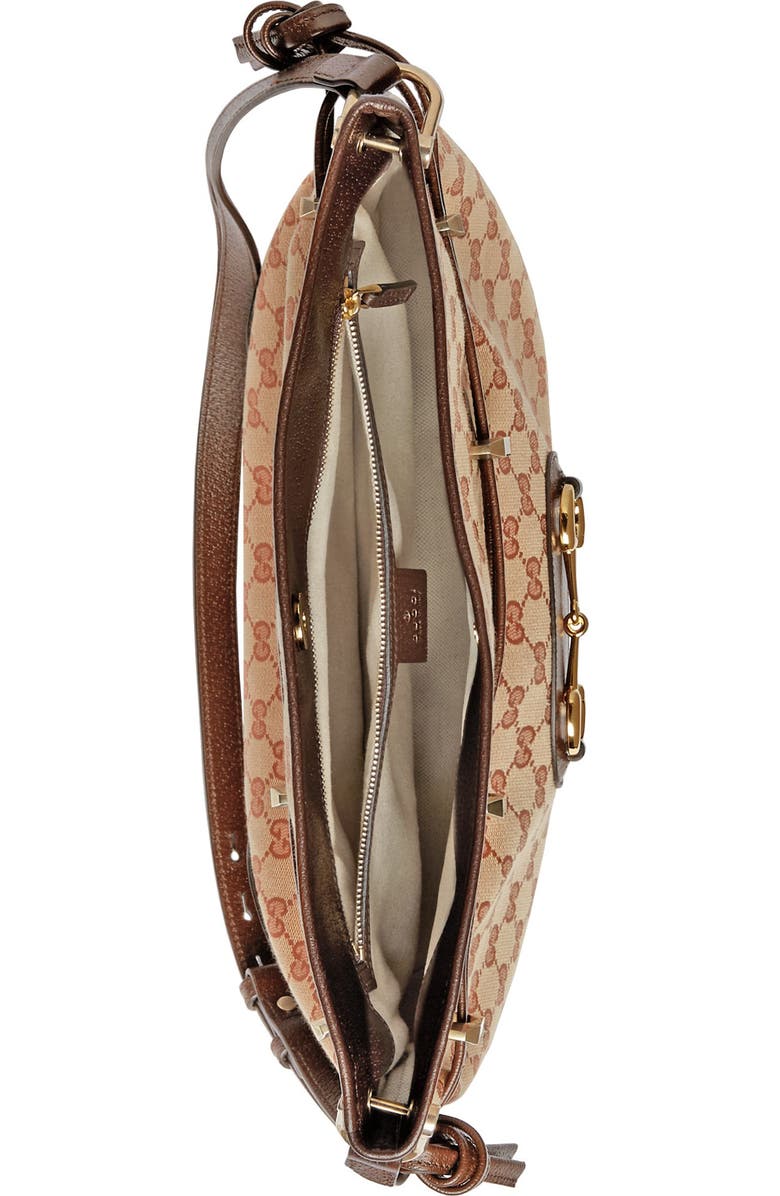 Gucci Large 1955 Horsebit GG Original Canvas Messenger Bag, Alternate, color,