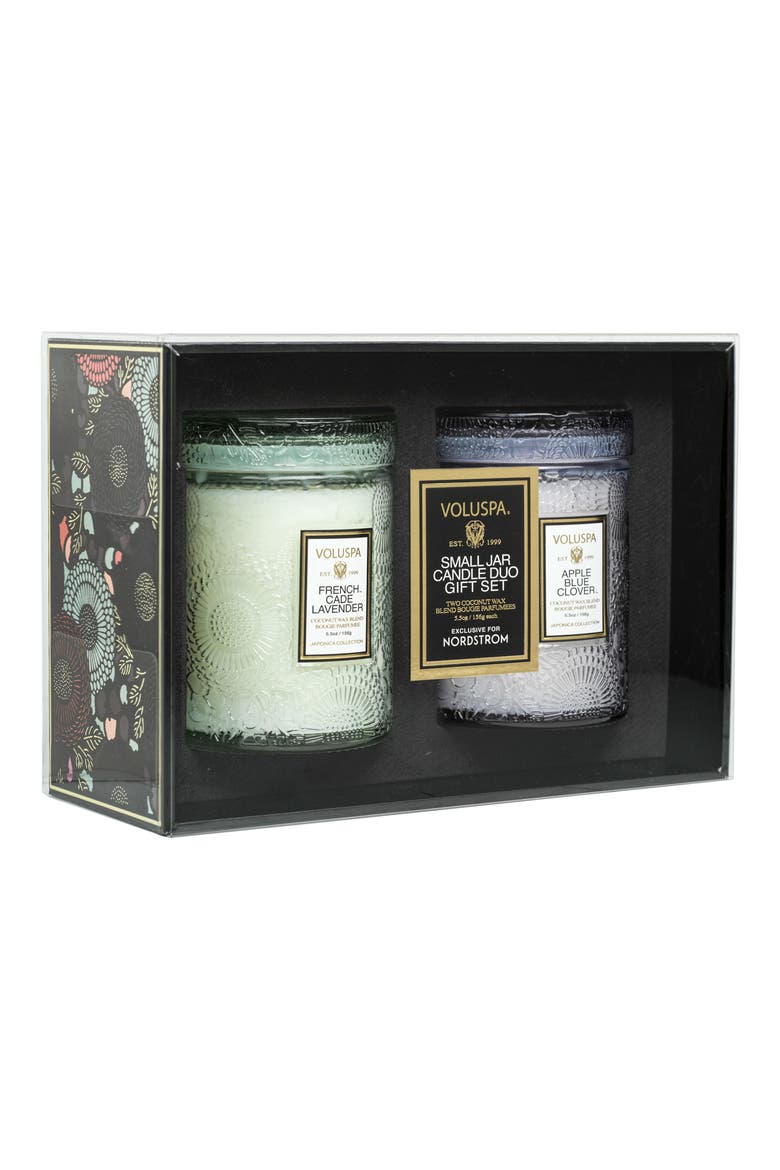 Mini Jar Candle Duo, Alternate, color, FRENCH CADE LAVEN/APLE BL CLVR