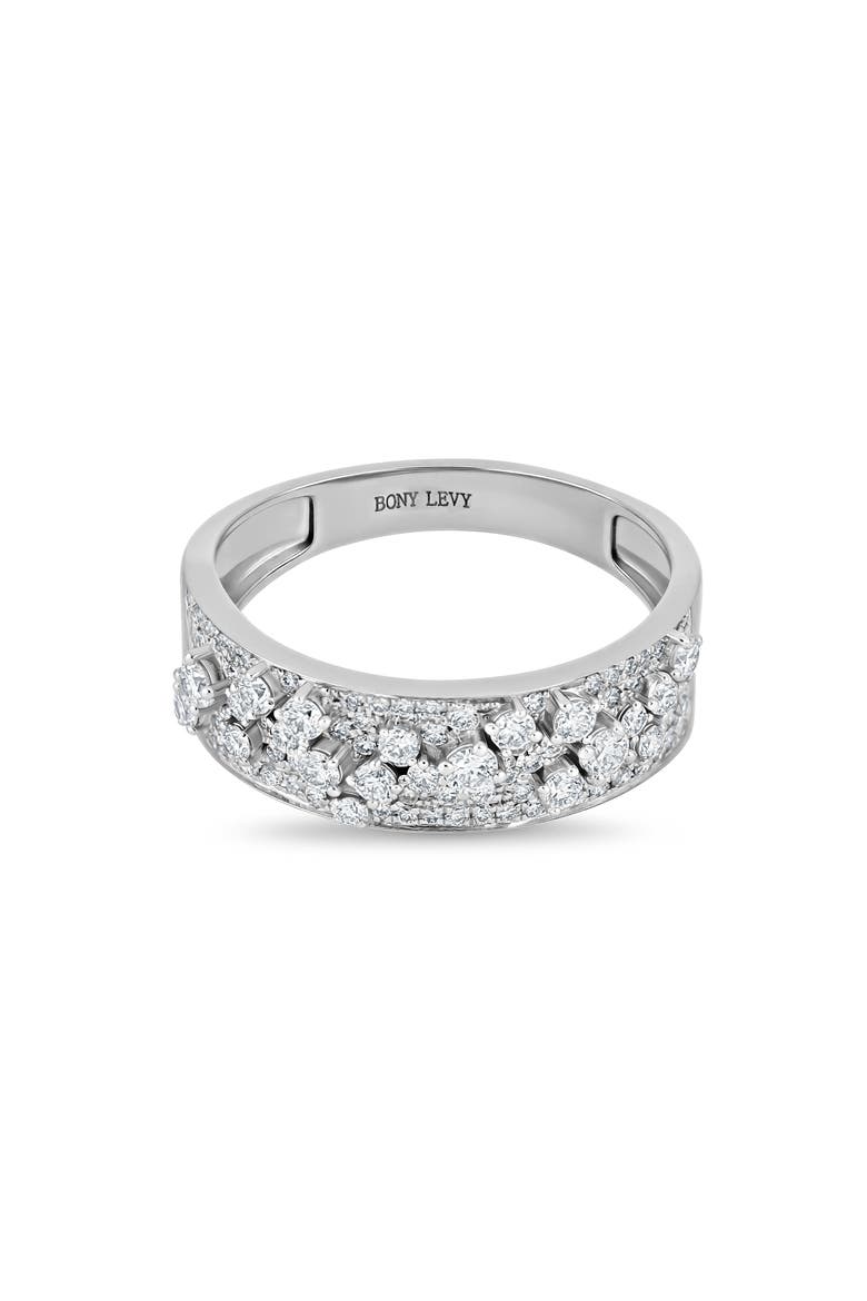 Mika Diamond Pavé Band Ring (Online Trunk Show), Alternate, color, WHITE