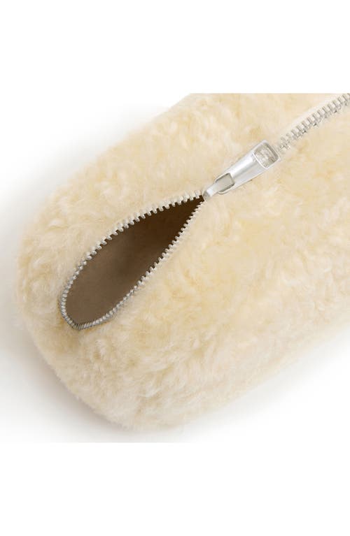 Apparis Noor Faux Fur Pouch In Brown