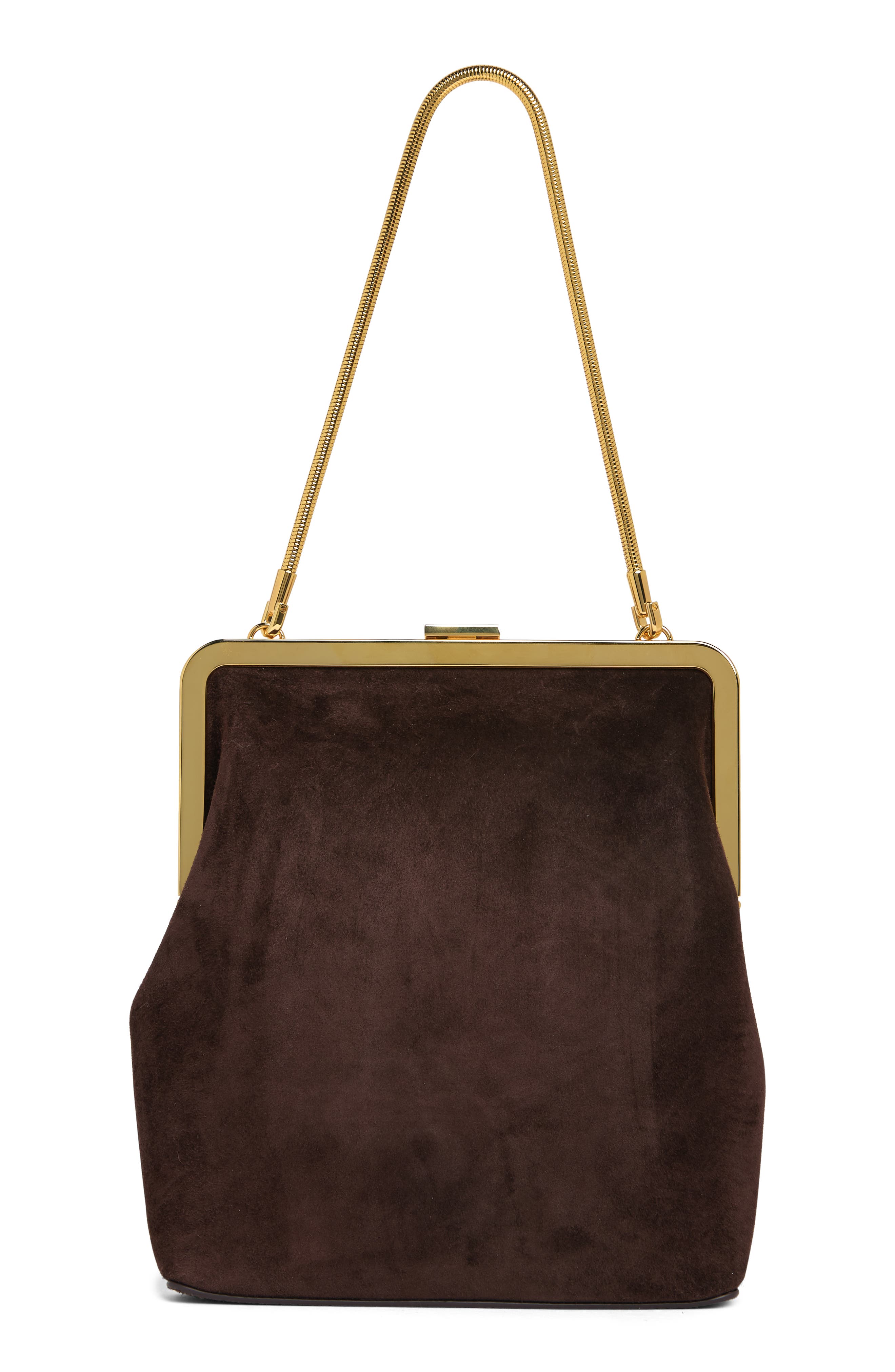 Khaite Lilith Suede Evening Bag, Alternate, color, 