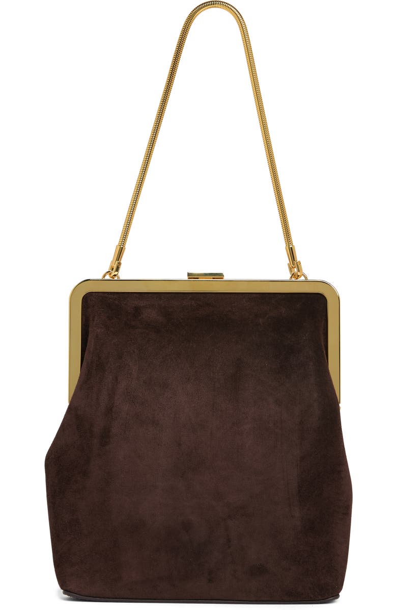 Khaite Lilith Suede Evening Bag, Alternate, color,