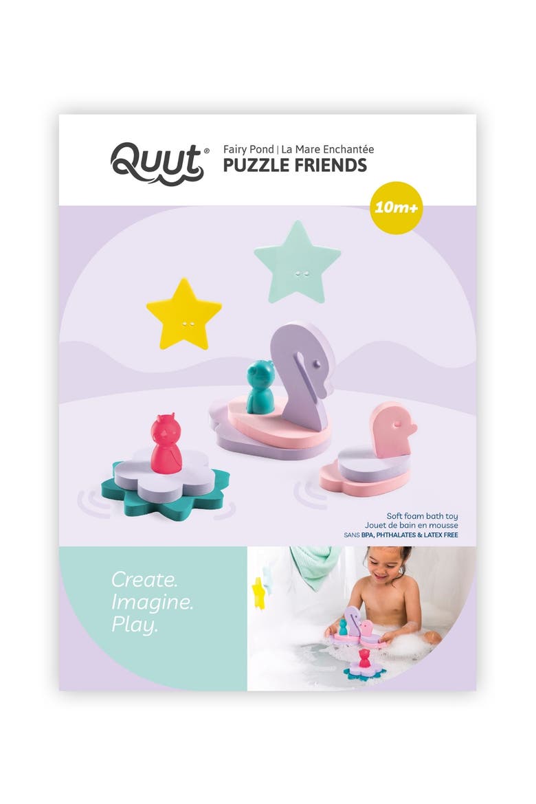 Puzzle Friends Fairy Pond Floating Bath Toy for Toddlers, Alternate, color, Multi