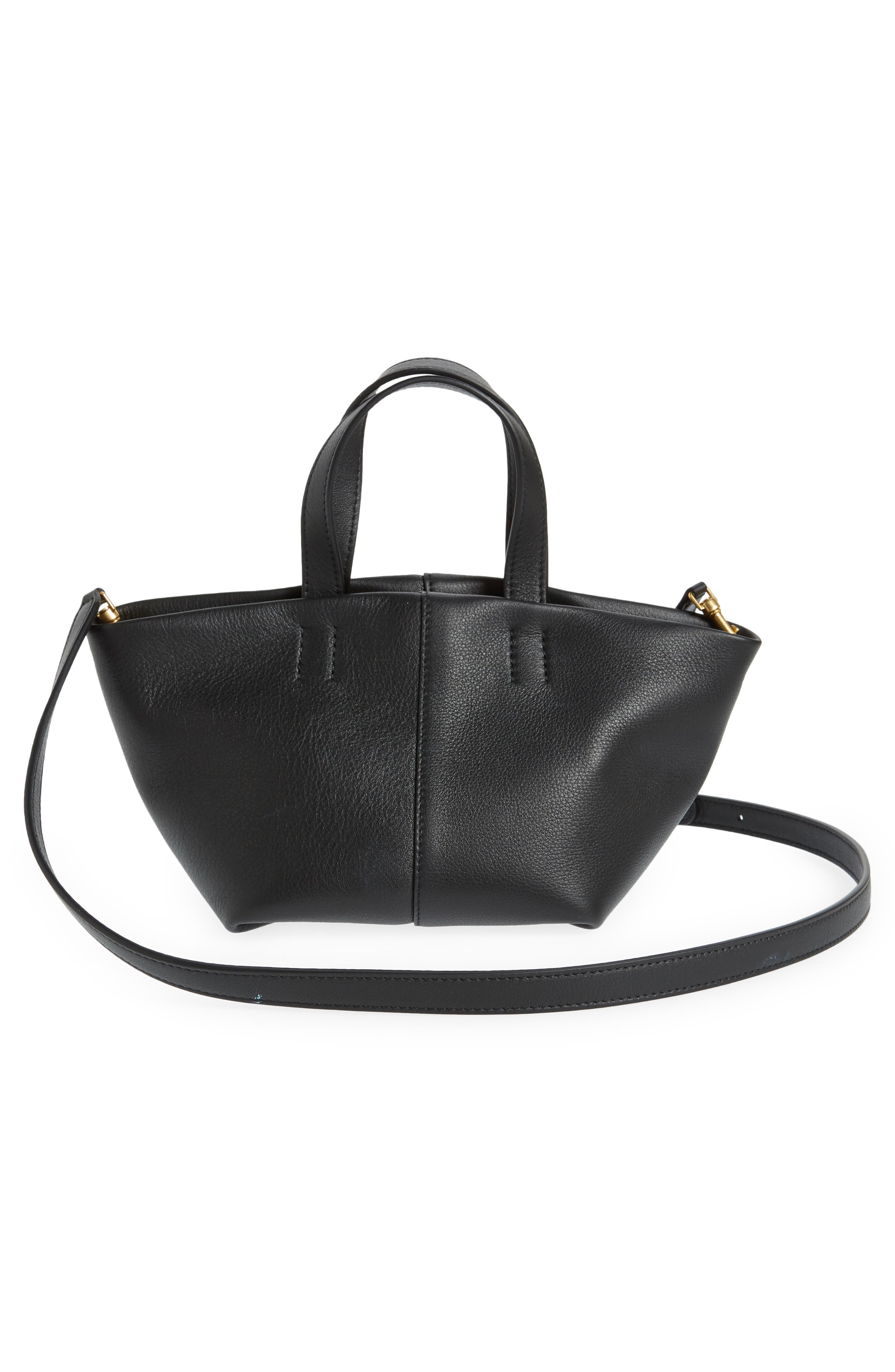 Mansur Gavriel Mini Tulipano Leather Tote, Alternate, color, 