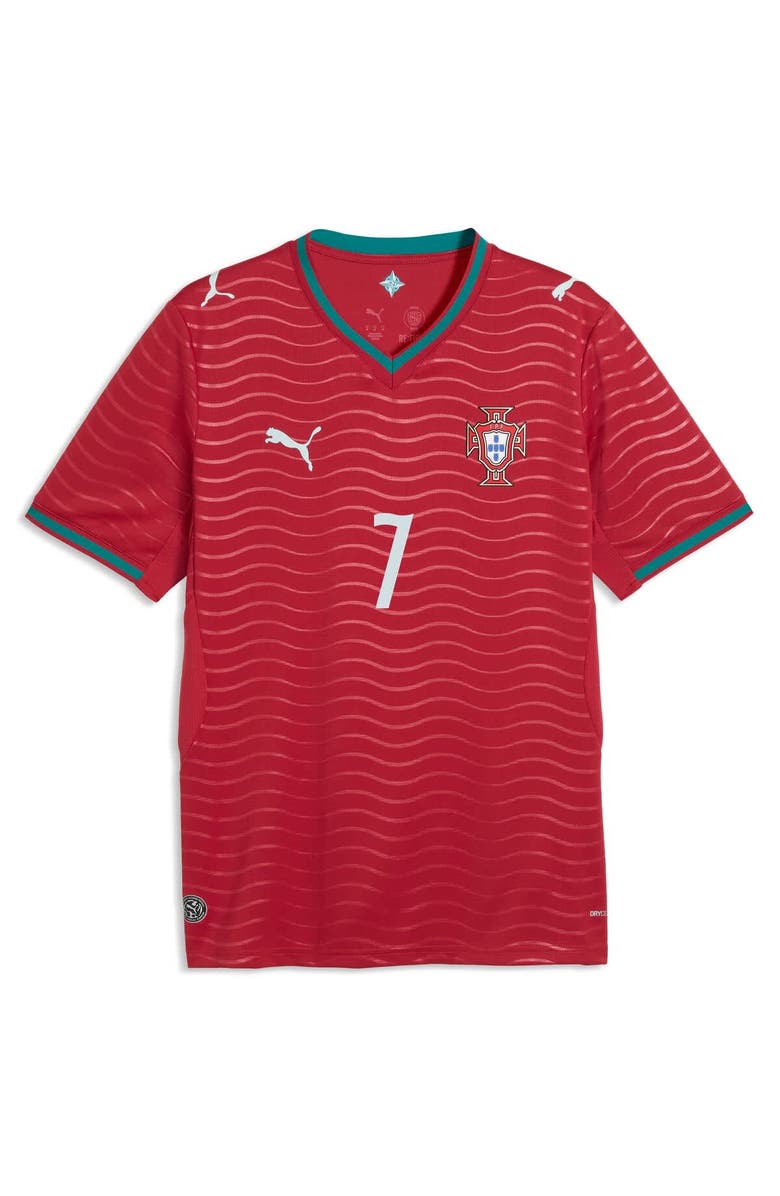 PUMA Men's Puma Cristiano Ronaldo Red Portugal National Team 2026 Home Replica Jersey, Alternate, color, Red