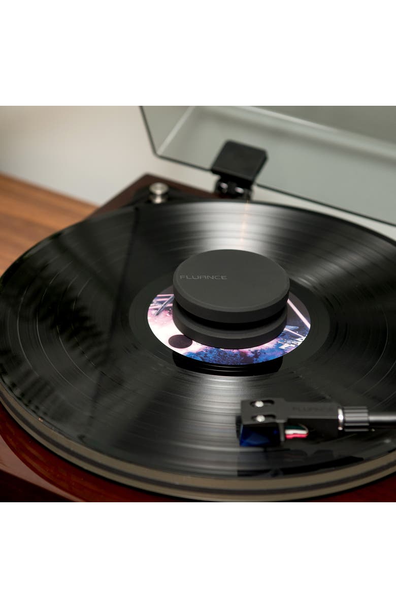 Fluance HiFi Vinyl Record Weight 760 Gram Stabilizer Turntable Accessory, Alternate, color, Black