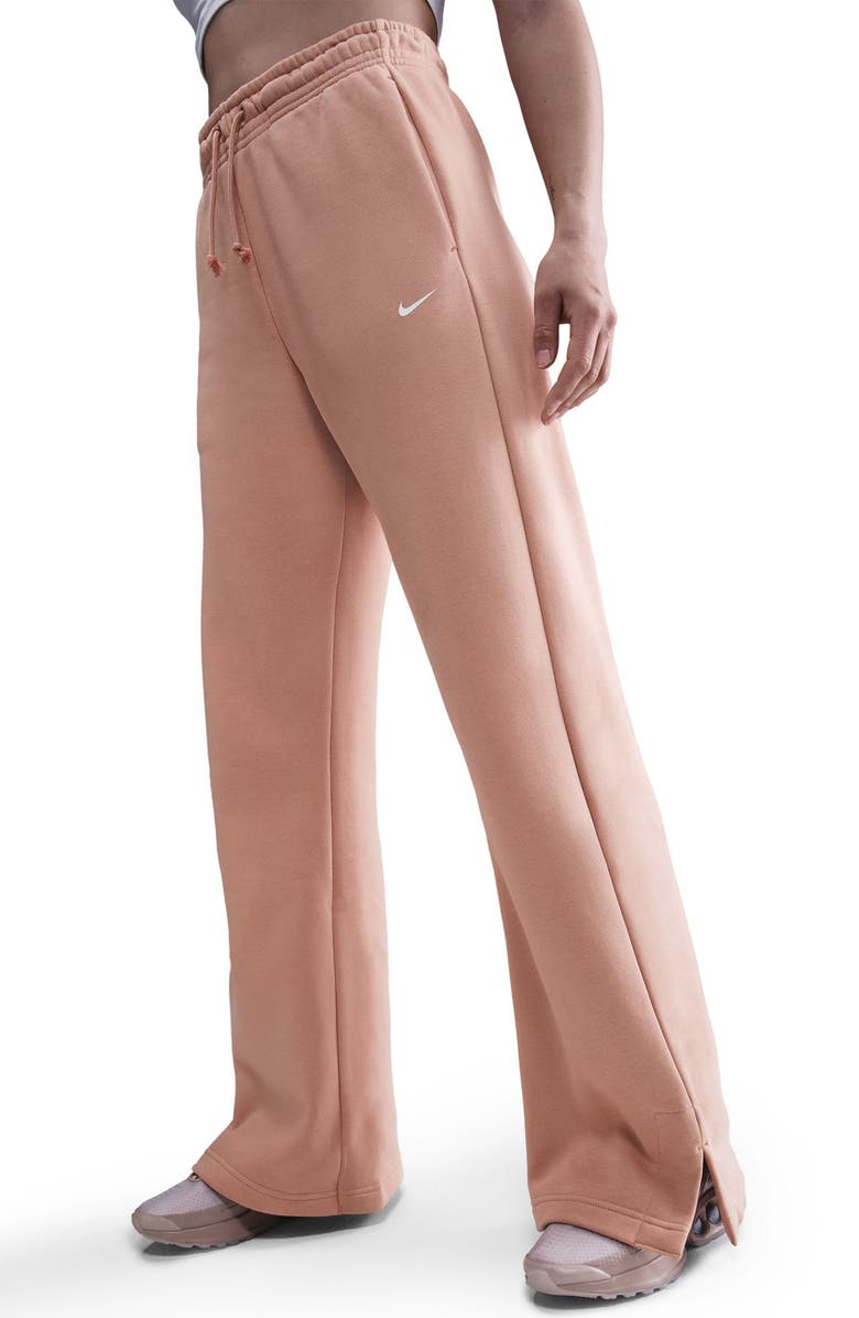 Nike Wide Leg Pants, Alternate, color, Rose Gold/ Sail