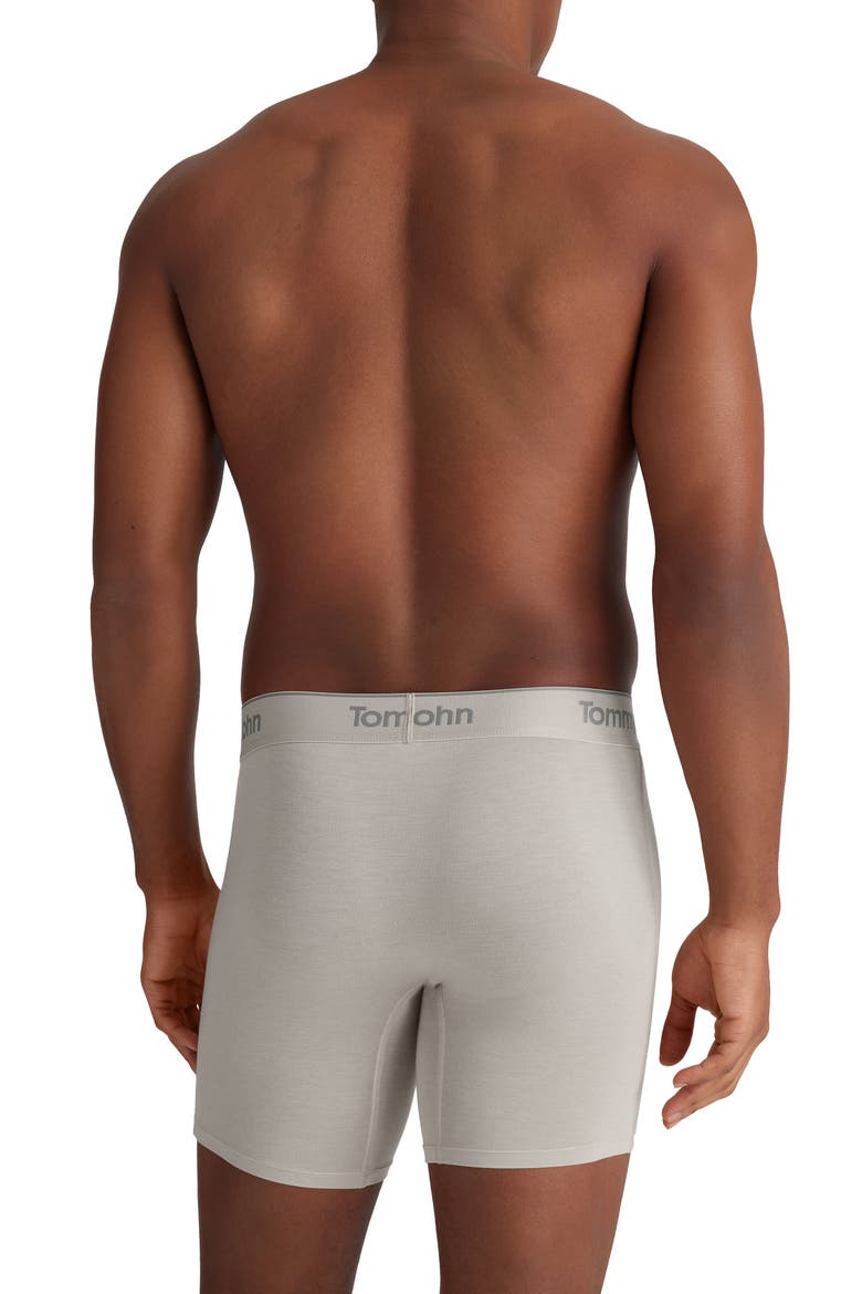 3-Pack Second Skin 6-Inch Stretch Modal Boxer Briefs, Alternate, color, BLKBTY/DV/FLC