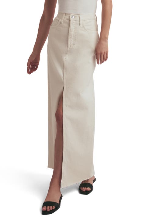 The Sadie High Waist Denim Skirt