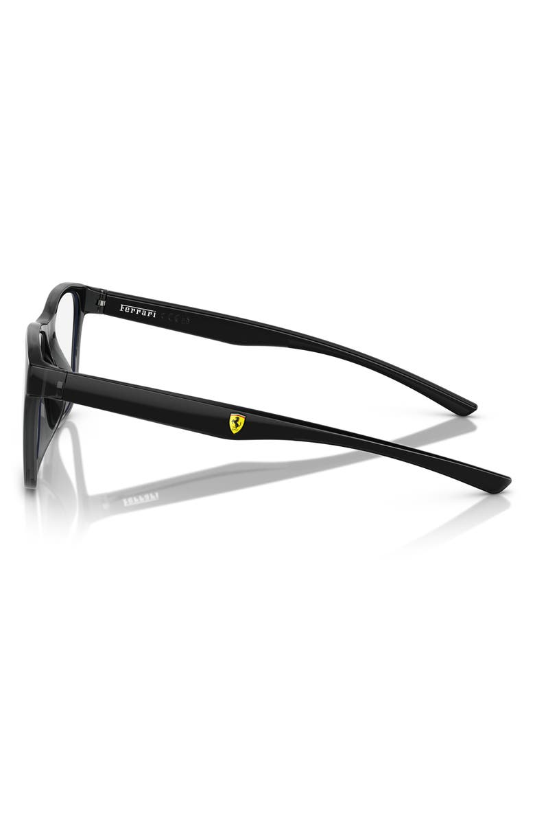 Scuderia Ferrari 56mm Square Optical Glasses, Alternate, color, Transparent Grey