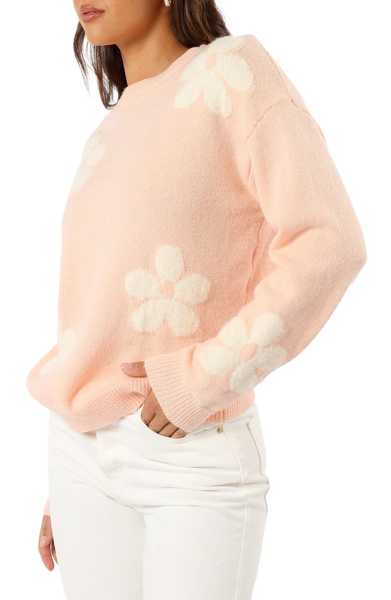 Petal & Pup Charlie Floral Crewneck Sweater, Alternate, color, Pink