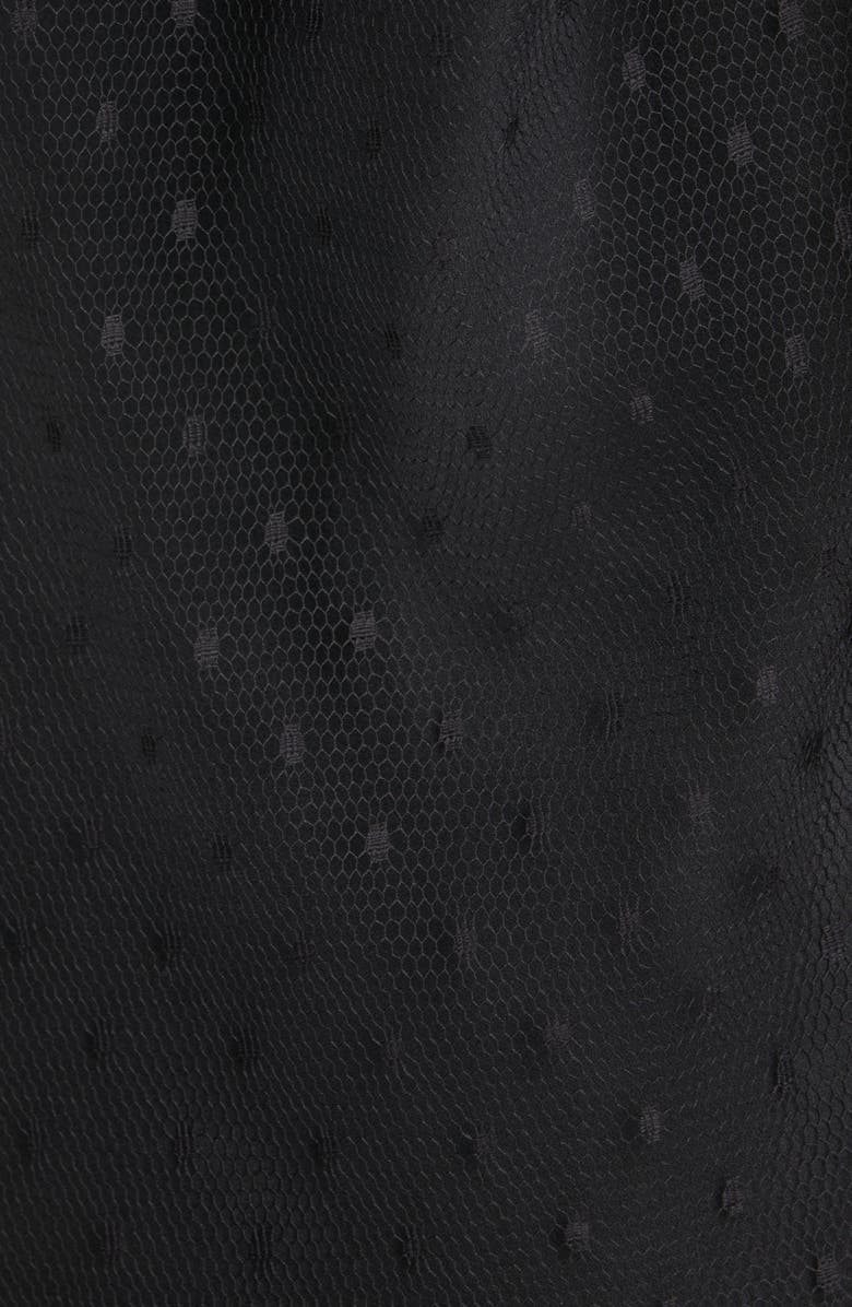 RED Valentino Front Tie Tulle Top, Alternate, color,