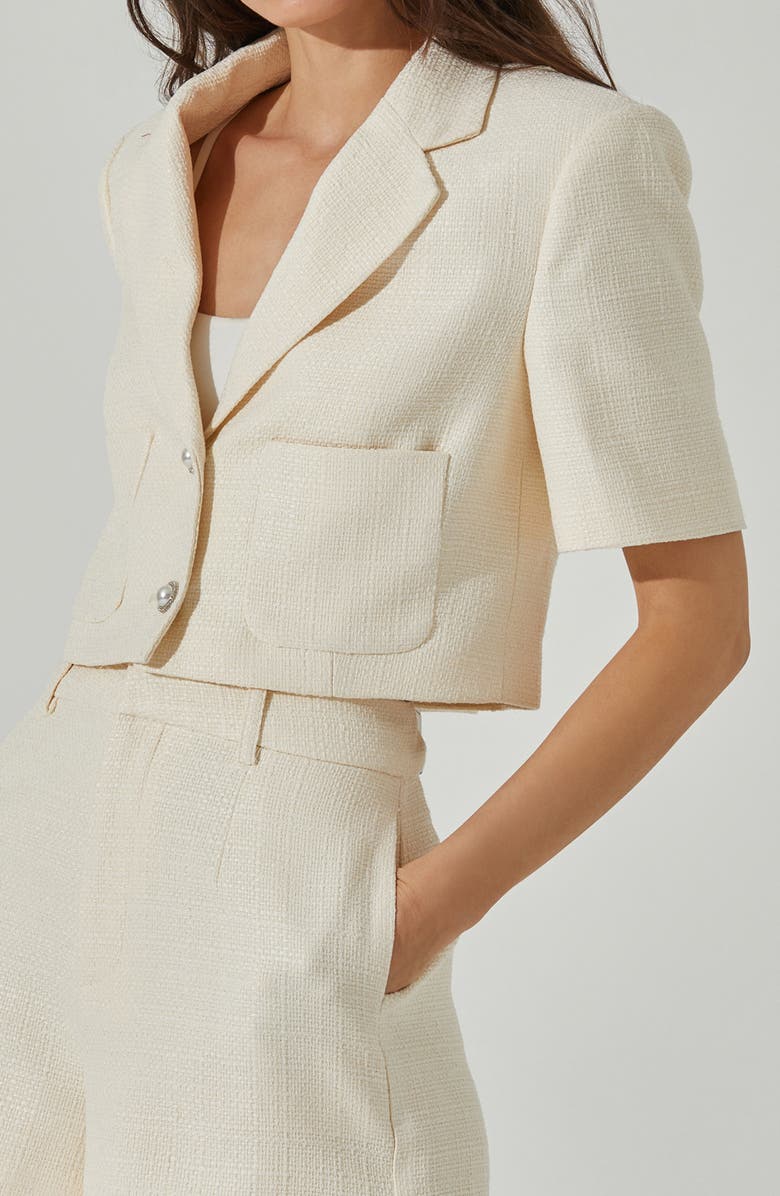 ASTR the Label Siarah Jacket, Alternate, color, Cream