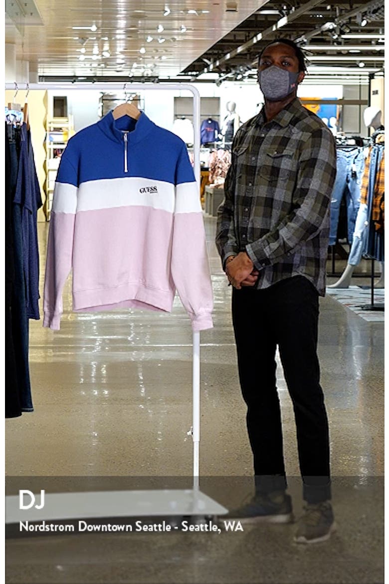 Go Reynolds Colorblock Half Zip Cotton Blend Sweatshirt video