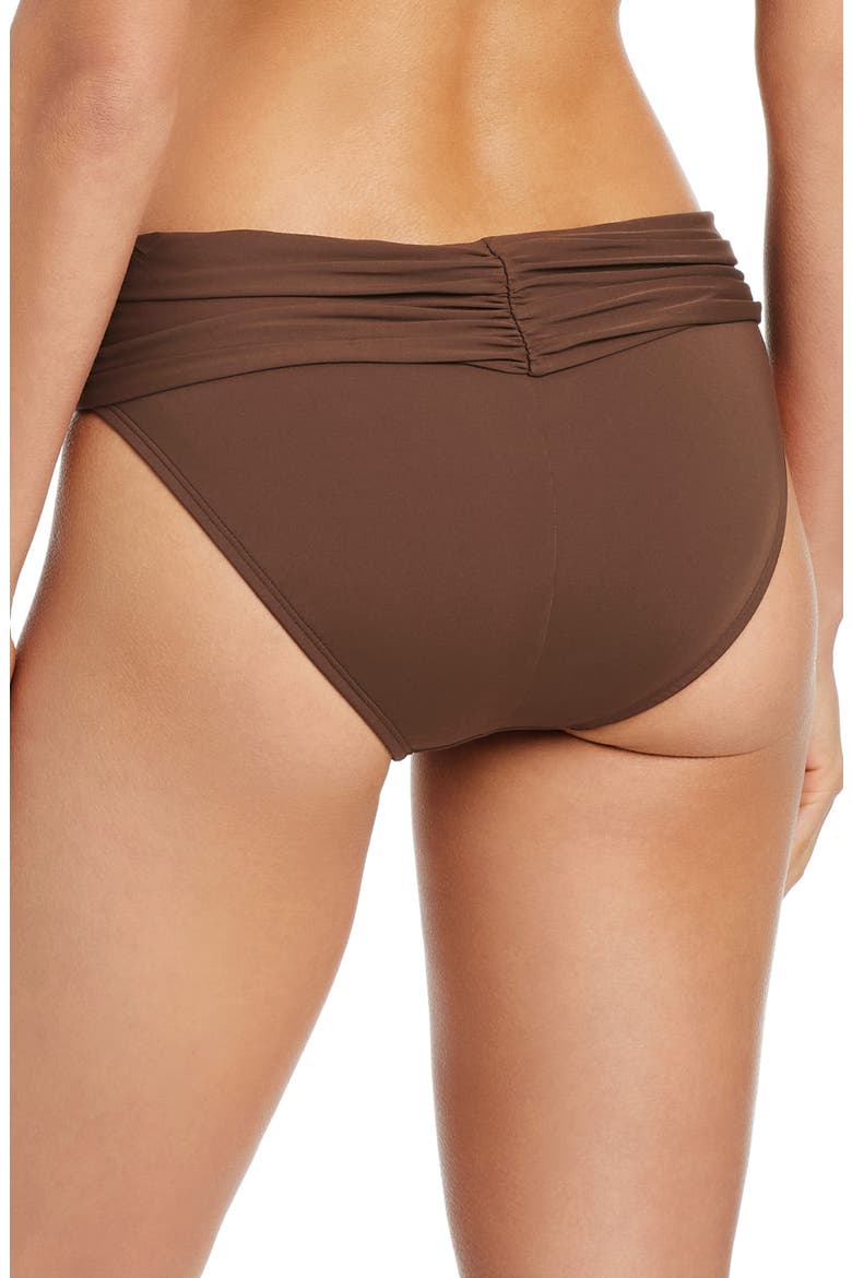 Shirred Hipster Bikini Bottoms, Alternate, color, ROCKPOOL