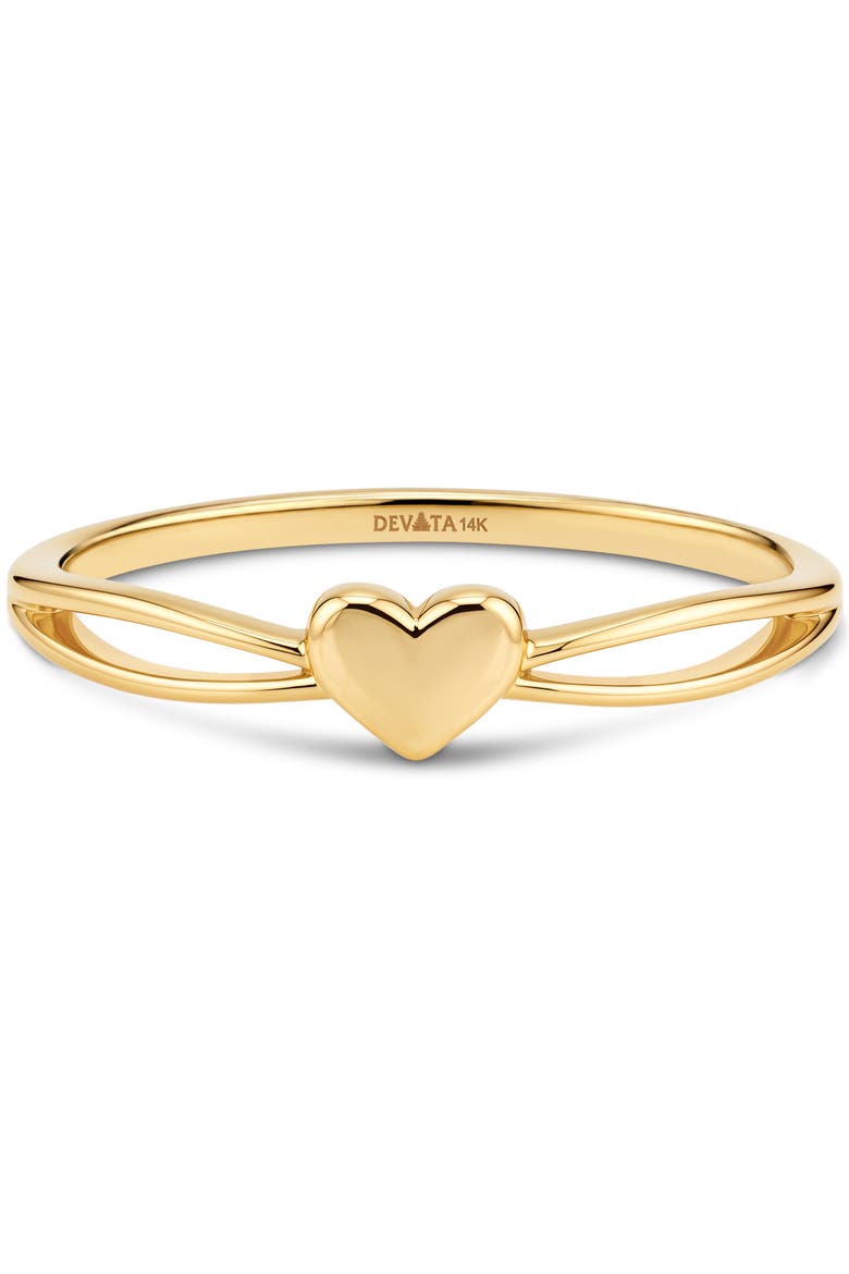 Heart Knot Ring in 14K Gold, Main, color, Gold