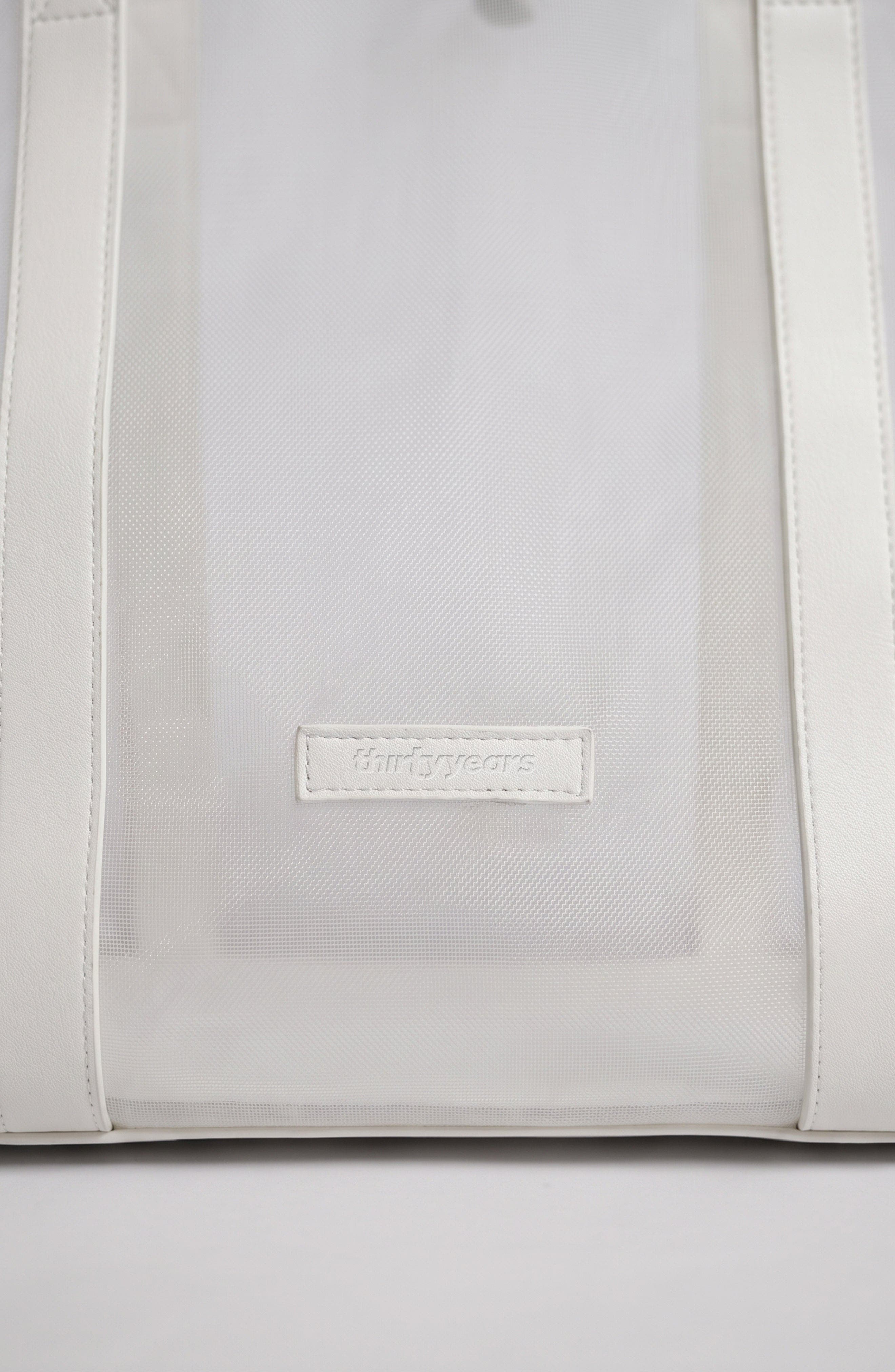 Mesh Tote - White, Alternate, color, White