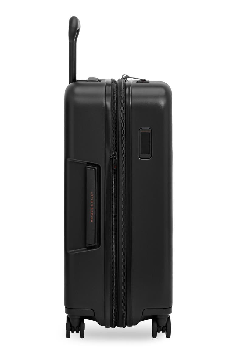 ZDX Essential 22 Inch Hardside Carry-On Spinner Luggage, Alternate, color, BLACK