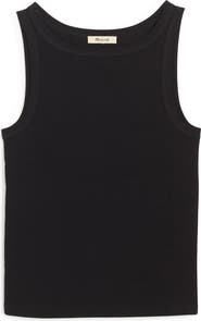 Madewell High Neck Cotton Tank
