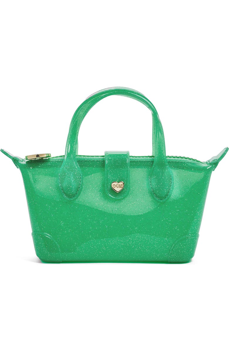Stoney Clover Lane Jelly Pouchette Clear Crossbody Bag, Main, color, Avocado