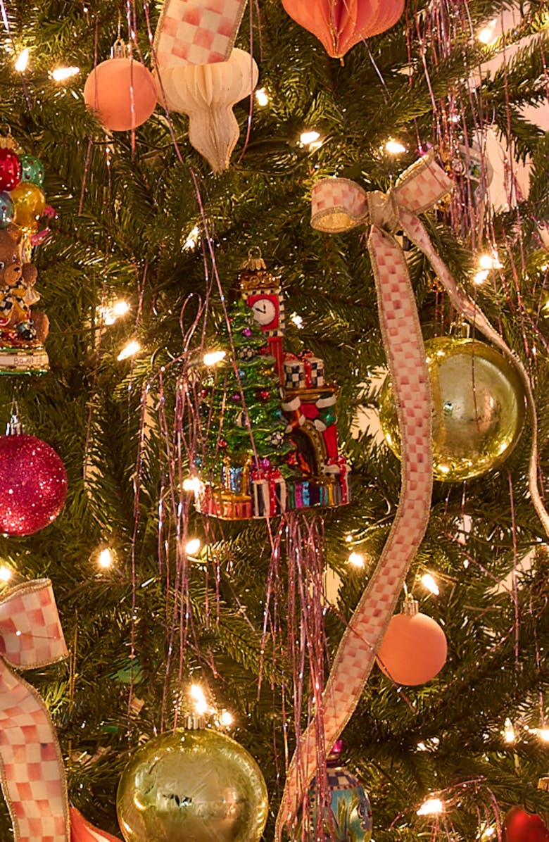 MACKENZIE CHILDS Fireplace Glass Ornament, Alternate, color, Green