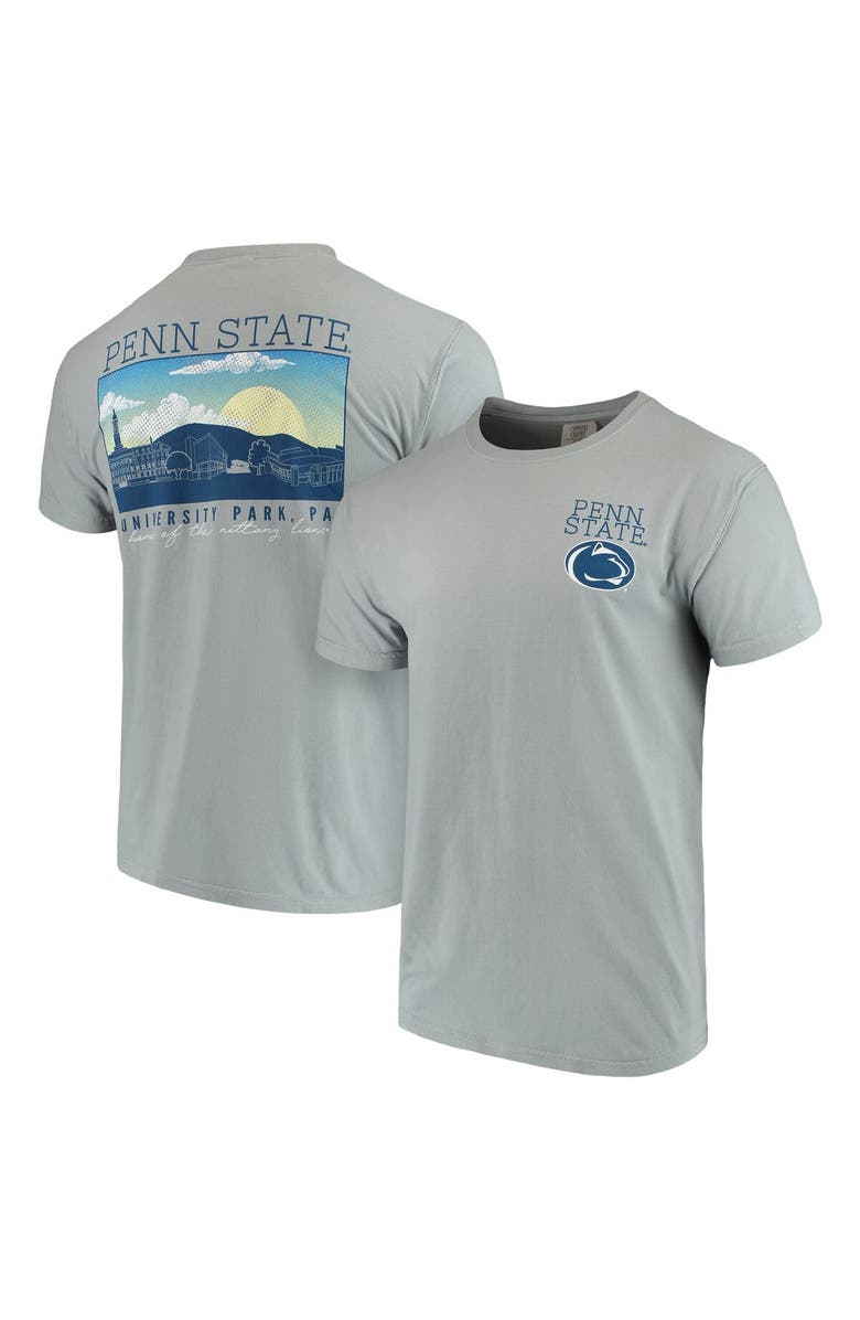 IMAGE ONE Men's Gray Penn State Nittany Lions Comfort Colors Campus Scenery T-Shirt, Main, color, 