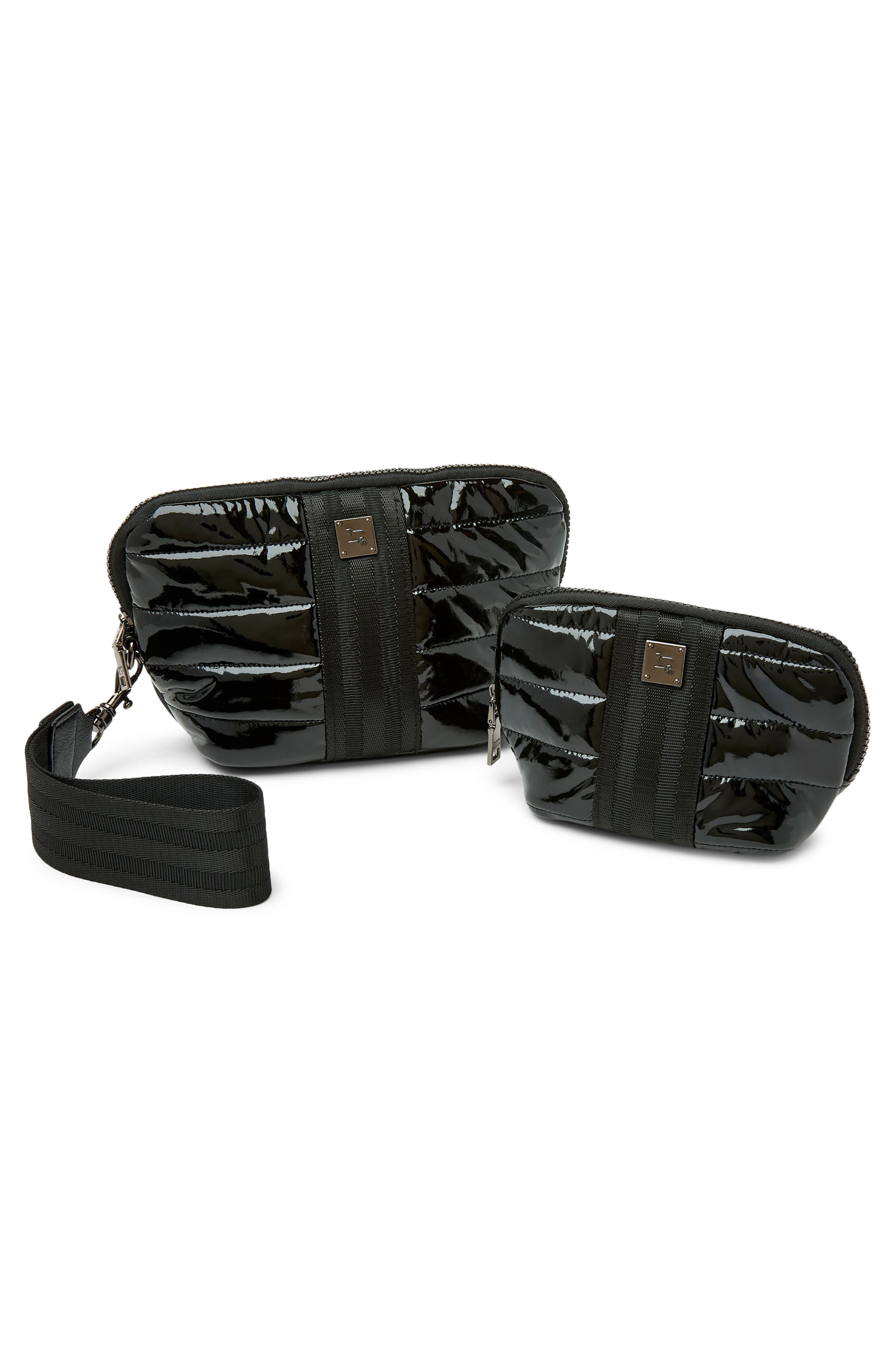 THINK ROYLN Double Stash Set of 2 Zip-Top Travel Pouches, Alternate, color, 