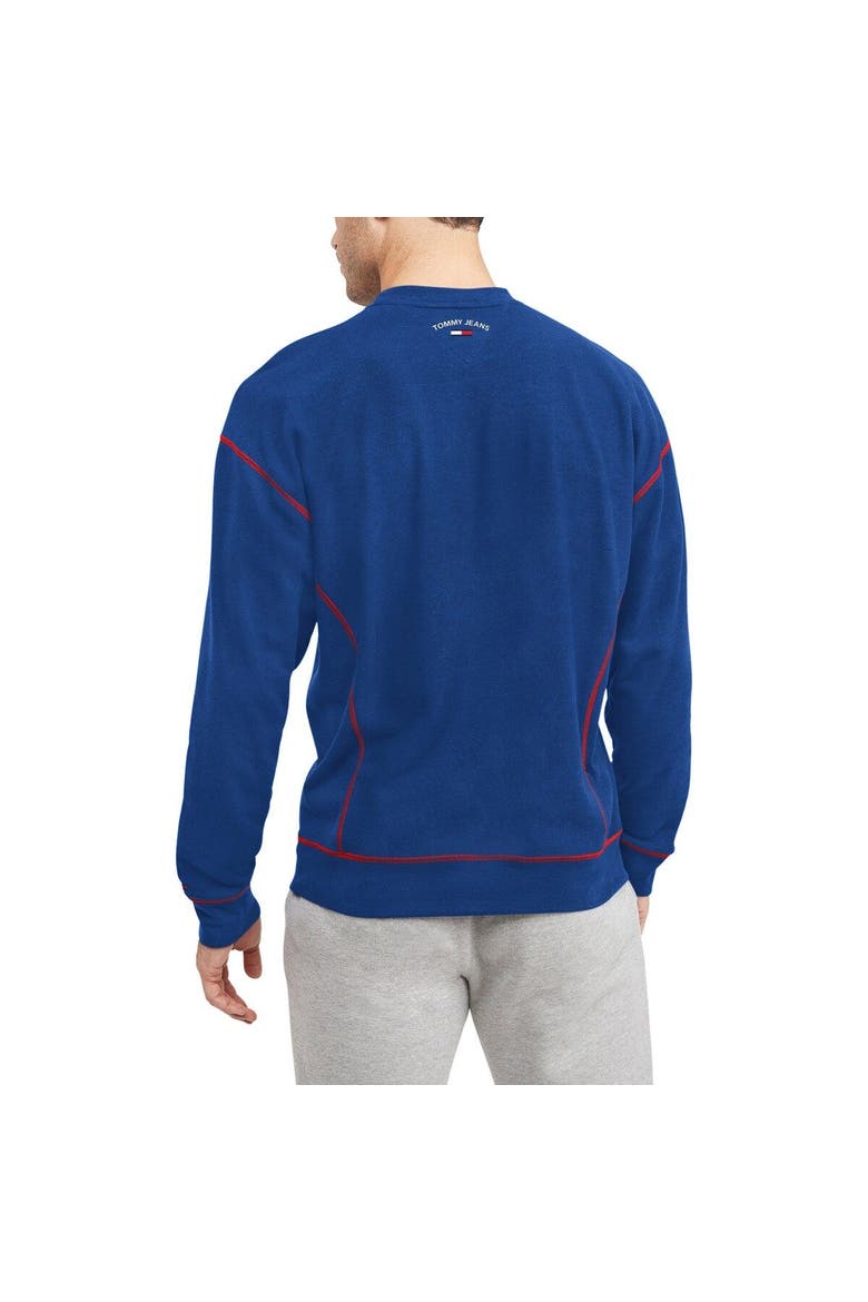 Men's Tommy Jeans Royal Philadelphia 76ers Peter French Terry Pullover Sweatshirt, Alternate, color, Royal