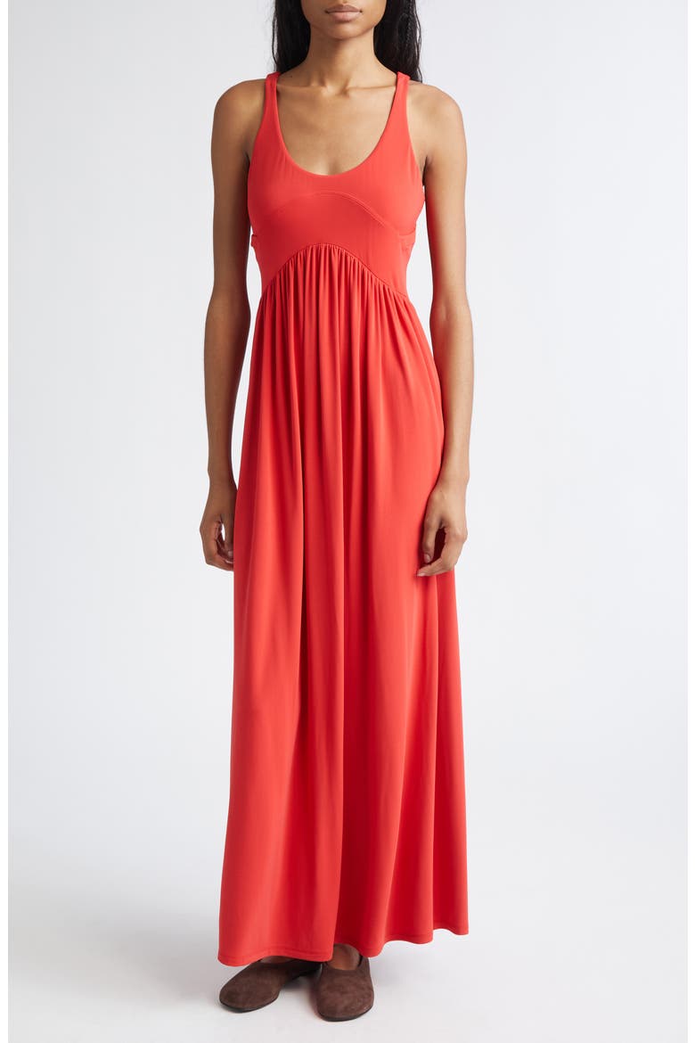 Panino Cutout Back Jersey Maxi Dress, Main, color, CORAL