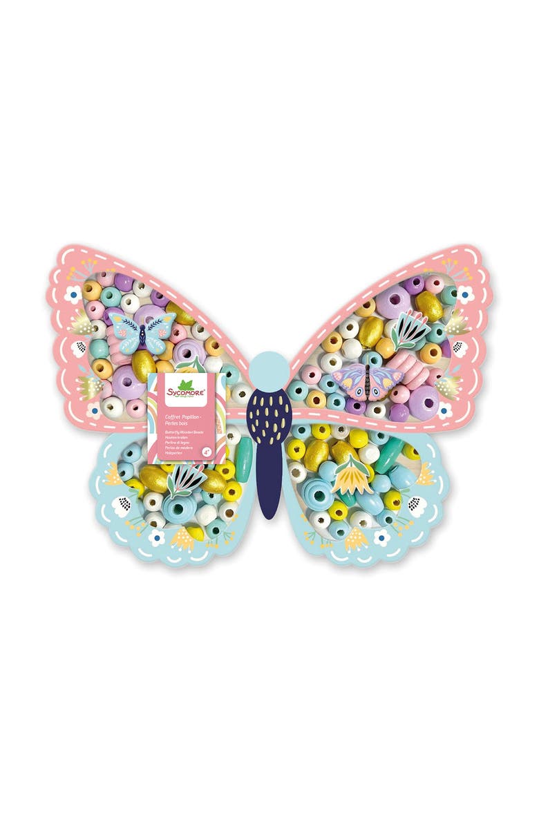 Sycomore Les Perles -Butterfly Wooden Beads - 4y+, Main, color, Multicolor